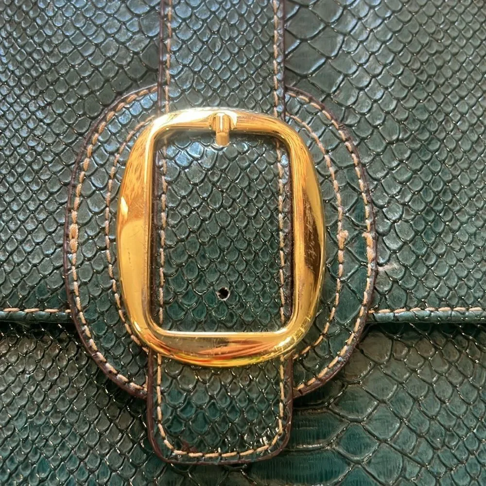 Green  clutch bag